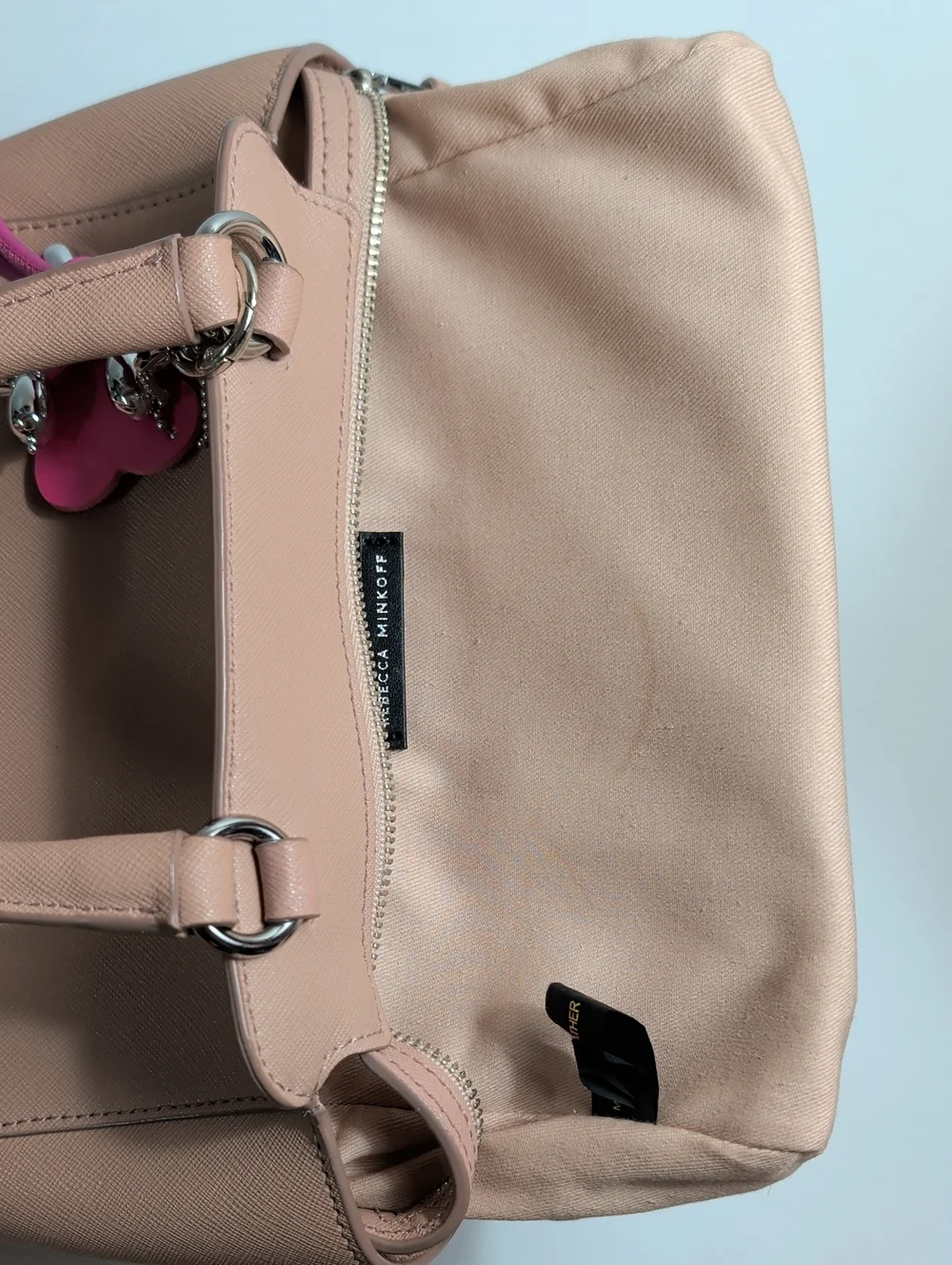 Rebecca Minkoff Blush Pink Mini Tote & Crossbody Bag